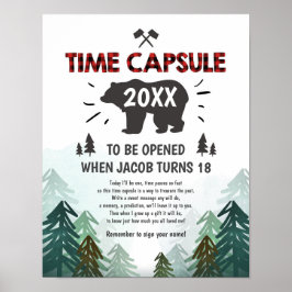 Poster Cápsula do Tempo Lumberjack Trees Selvagens Uma