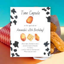 Cápsula do tempo Nugget 1º aniversário gênero neut