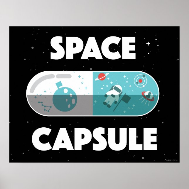 Poster Cápsula espacial (Frente)