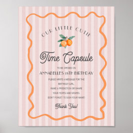 Poster Cápsula Horária de Aniversário do Citrus Cutius Ro
