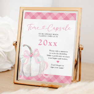 Poster Cápsula Horária do primeiro aniversario Pumpkin Ro