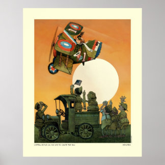 Poster Capt. Eddie A Caminho De Cheirar O Arma.