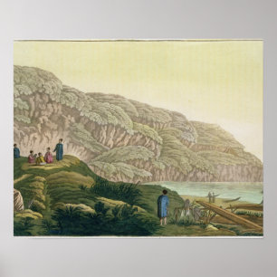 Poster Captain Cozimento (1728-79) em Alaska durante sua