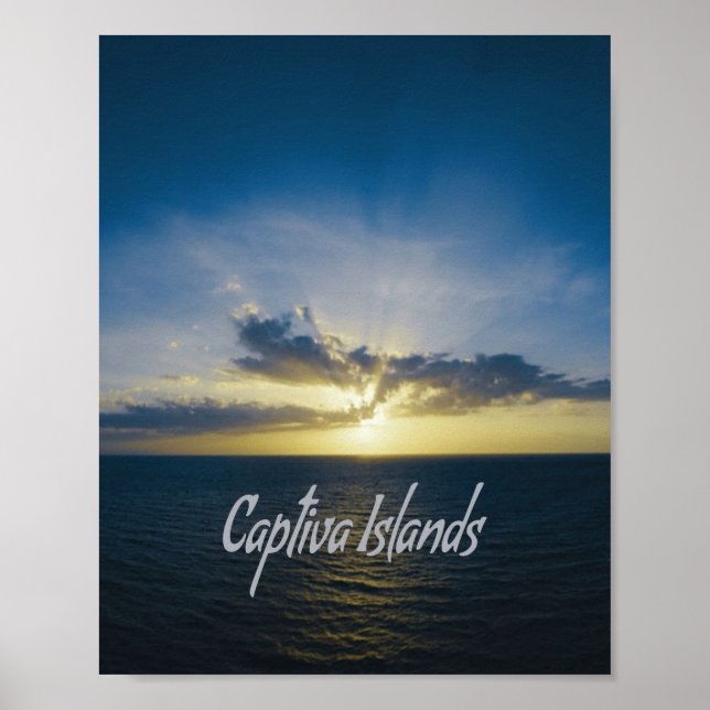 Poster Captiva Islands Flórida (Frente)