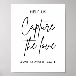 Poster Captura De Casamento Imprimível O Sinal De Hashtag