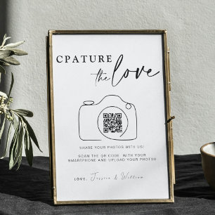 Poster Captura De Casamento O Amor Código QR de compart