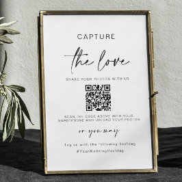 Poster Captura De Casamento O Amor | Código QR de compart