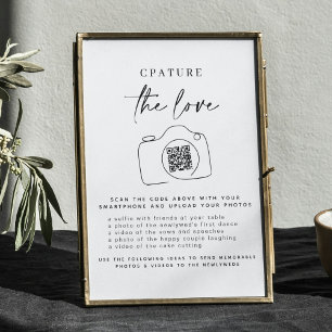 Poster Captura De Casamento O Amor   Código QR de compart