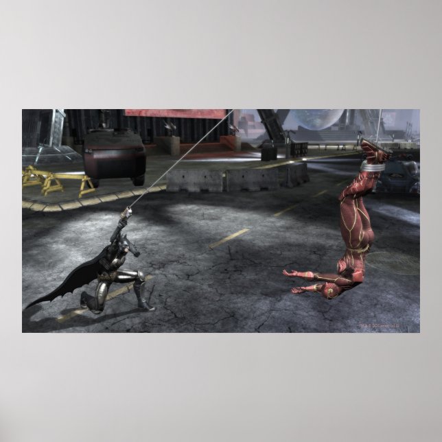 Póster Captura de tela: Batman vs Flash (Frente)