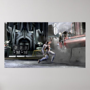 Póster Captura de tela: Cyborg vs Nightwing