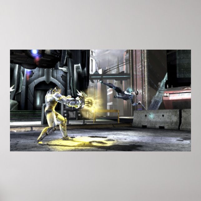 Póster Captura de tela: Cyborg vs Nightwing 2 (Frente)