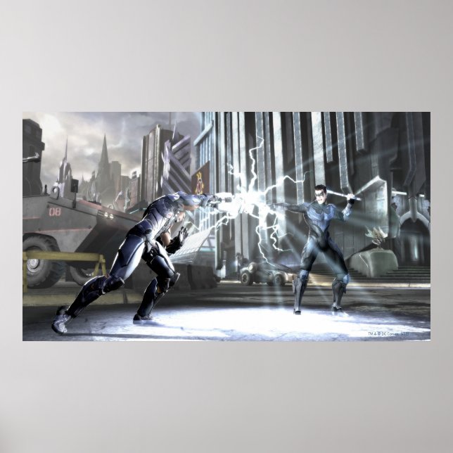 Póster Captura de tela: Cyborg vs Nightwing 4 (Frente)