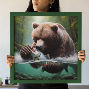 Poster Captura de Urso Majestoso
