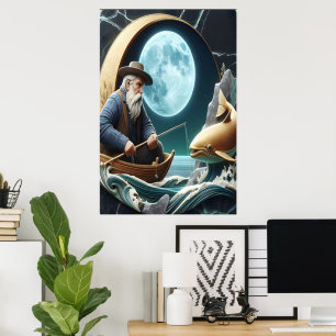 Poster Captura Luz do Pescador
