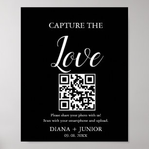Poster Captura Moderna O Sinal de Código QR de Casamento