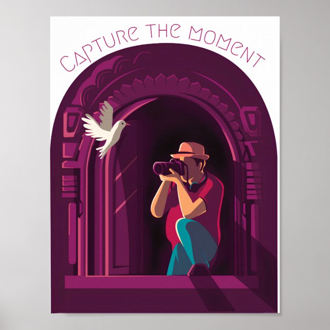 Poster Capturar o momento (Frente)