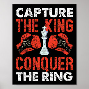 Poster Capturar O Rei Conquistar A Boxing Do Xadrez Do An
