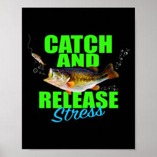 Poster Capturas E Libertação De Peixes De Esforço De Pesc