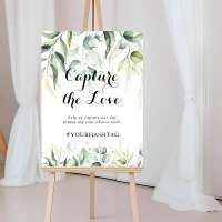 Capture a Hashtag Love Watercolor Eucalyptus