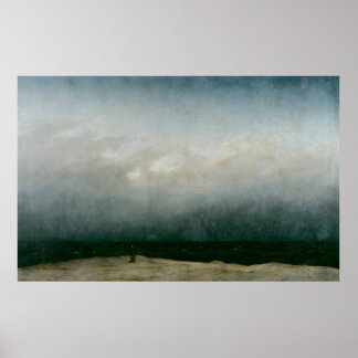 Poster Capuchin Friar By Sea - Caspar David Friedrich