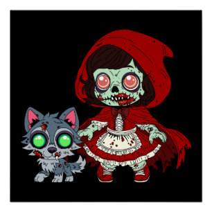 Póster Capuz Vermelho Zumbi