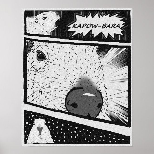 Poster Capybara Anime (Frente)