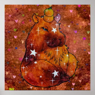 Poster Capybara chamada Dream
