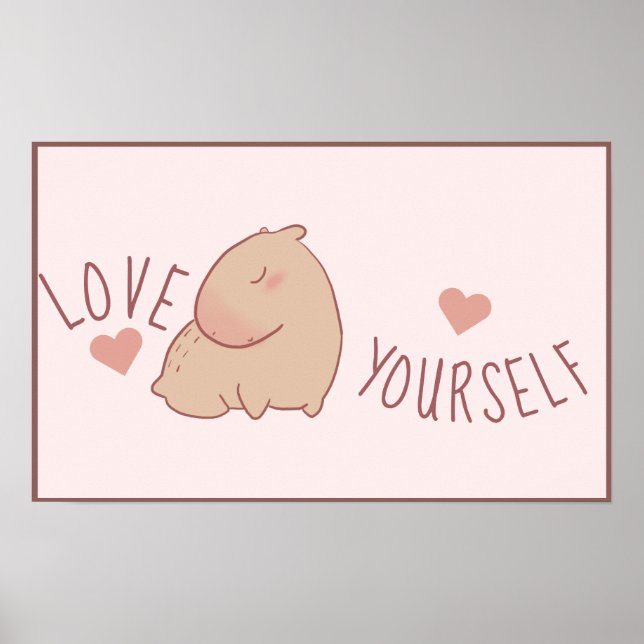 Poster Capybara pastel (Frente)