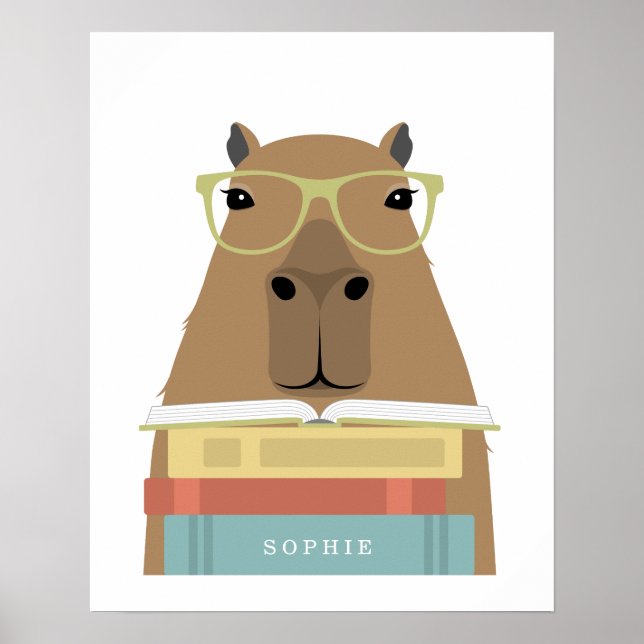 Poster Capybara Personalized Print (Frente)