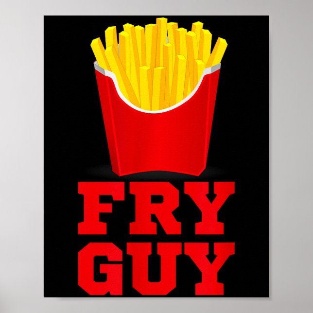 Poster Cara das Fritas Amante de Comida Rápida Fritas Nov (Frente)