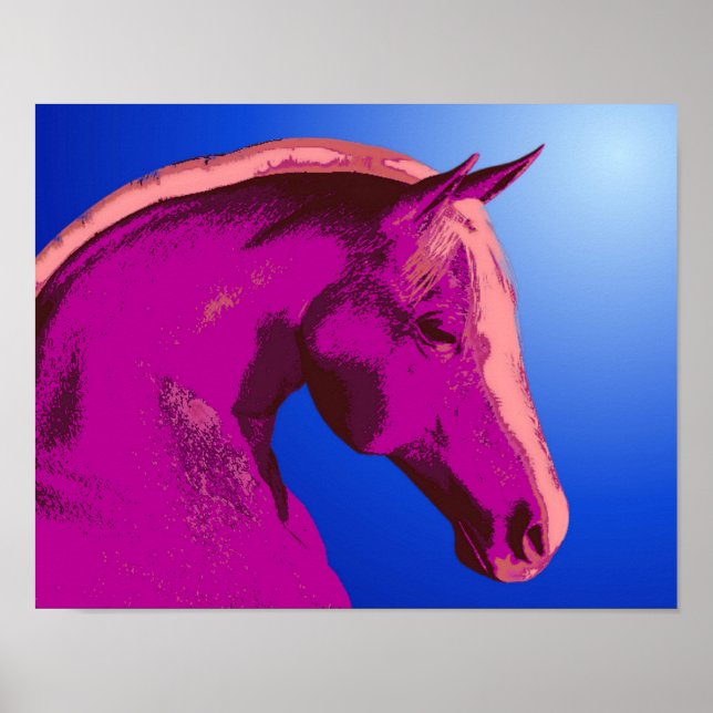 Póster Cara de Cavalo Rosa Fantasma (Frente)