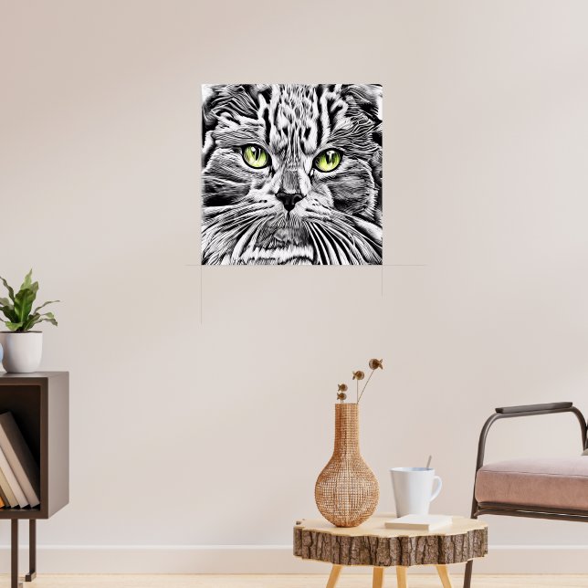 Poster Cara de gato (Sala de Estar 3)