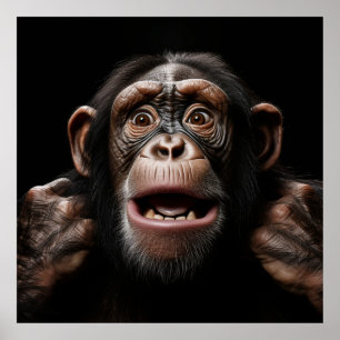 Poster Cara de macaco
