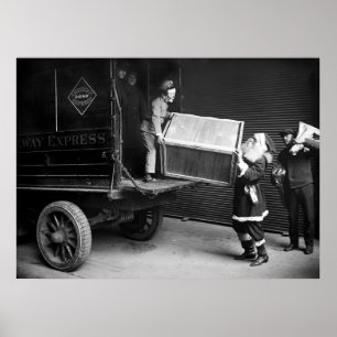 Póster Cara de Natal assustador, 1920