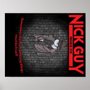 Póster Cara de Nick, detective privado