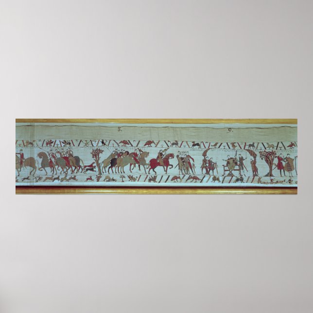 Póster Cara de Ponthieu leva Harold, para Beaurain (Frente)