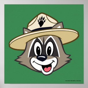 Póster Cara do rick da guarda florestal do rick   da