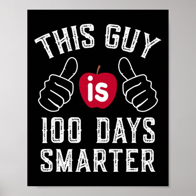 Poster Cara É 100 Dias Mais Inteligente (Frente)