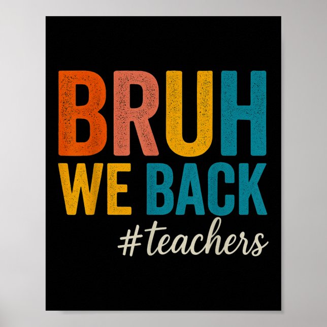 Poster Cara, estamos de volta. Dia dos professores de vol (Frente)
