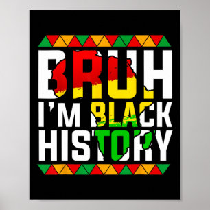 Poster Cara, eu sou História Negra Mapa África Melanina A