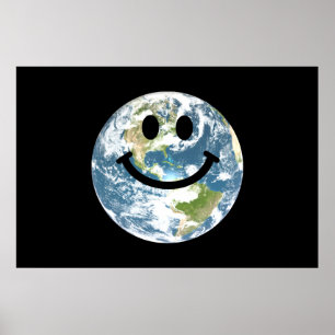 Poster Cara feliz da terra