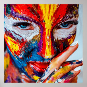 Poster Cara pintada