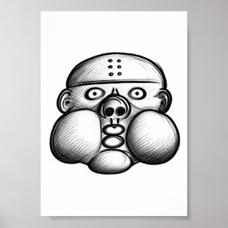 Poster Cara rechonchuda