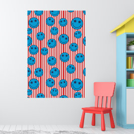 Poster Cara Sorridente Patriota Retro