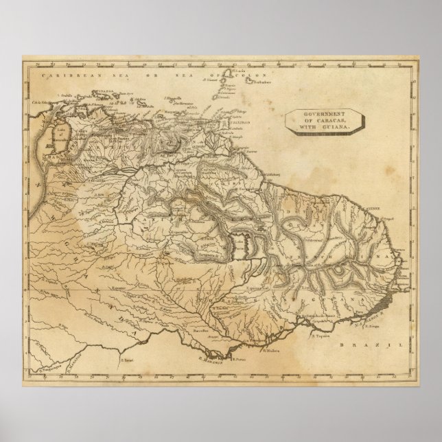 Póster Caracas, Guiana (Frente)