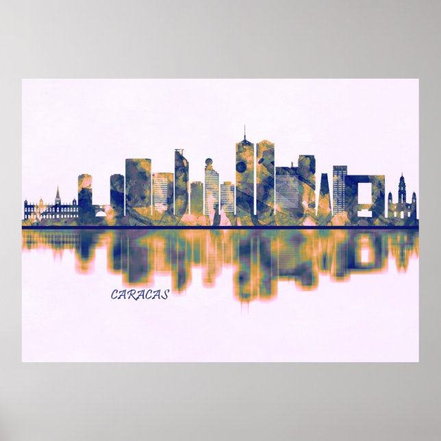 Poster Caracas Skyline (Frente)