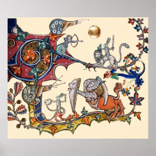 Poster Caracóis de Guerra Média Ambiental, coelho Assassi