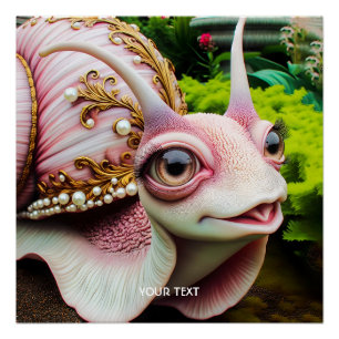 Póster Caracóis Rosa Fantasma