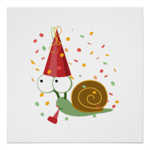 Póster Caracol do Partido Confetti