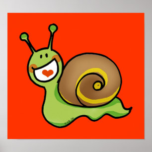 Poster Caracol verde